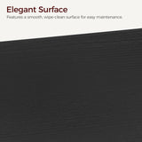 MAHANCRIS 5-Tier Ladder Shelf, Storage Bookshelf with Wall Mount, Heavy Duty Industrial Style Ladder Shelves for Living Room, Office, Kitchen, Bedroom, Black LSBK5501 MAHANCRIS