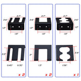 JZD Wood Top Workbench Tool Cabinet with 3 Pegboards and 22 Pieces Hooks & Tool Holders, Tabletop Steel Garage Workstation, Black & Grey JZD