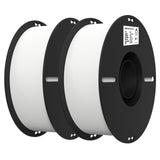 Creality 3D Printer Filament, PLA Filament 1.75mm Bundle 2Kg for 3D Printing, Ender PLA Filament No-Tangling, Strong Bonding & Overhang Performance, Accuracy +/- 0.02mm (White & White 2-Pack) Creality