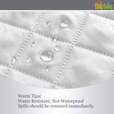 Easy-Going Reversible Couch Cover for 3 Cushion Couch Sofa Cover for Dogs Water Resistant Furniture Protector Cover with Foam Sticks Elastic Straps for Pet Cat (Sofa, White/White) Easy-Going