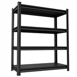 Huhaneon Heavy Duty Garage Shelves - 48''W 2,200Lbs Metal Adjustable Storage Shelving Rack Units for Warehouse Kitchen Pantry Basement 4 Tier Black 47.2" W x 15.7" D x 63" H Huhaneon