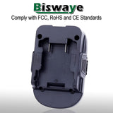 Biswaye Adapter Compatible with Dewalt 20V Battery to Replacement for Ryobi 18V One+ Battery, Adapter Compatible with Milwaukee M18 Battery to Replacement for Ryobi 18V One+ Battery P102 P189 P107 Biswaye