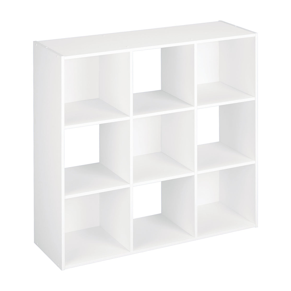 ClosetMaid 9 Cube Laminated Wood Reversible Stackable Open Bookcase Display Shelf Storage Organizer for Home and Office Organization, White ClosetMaid
