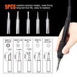 TOAUTO Soldering Station,80W Digital Solder Iron Station Kit with 176°F-896°F Temperature, C/F Func, Auto Standby & Sleep, Temperature Lock,5 Extra Solder Tips, Solder Bracket, Solder Sucker (Orange) TOAUTO