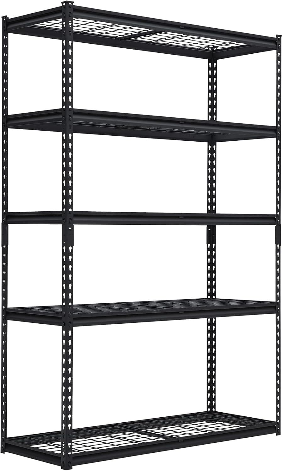 Tioutbot 48"x18"x72" Heavy Duty Garage Shelving, 5-Tier Adjustable Wire Shelf with 2500 lbs Capacity, Industrial Metal Storage Rack for Garage, Basement, Warehouse Tioutbot