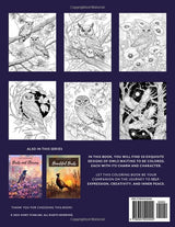 Charming Owls Adult Coloring Book: 50 Designs for Mindfulness, Calmness, and Anxiety Relief (Birds Coloring Books) Majosta