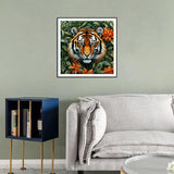 Anuver Full Drill Diamond Art Kits for Beginner, Tiger 5D Diamond Painting Kits for Home Wall Decor, 12x12 Inch, Diamond Gem Kits for Adults Anuver