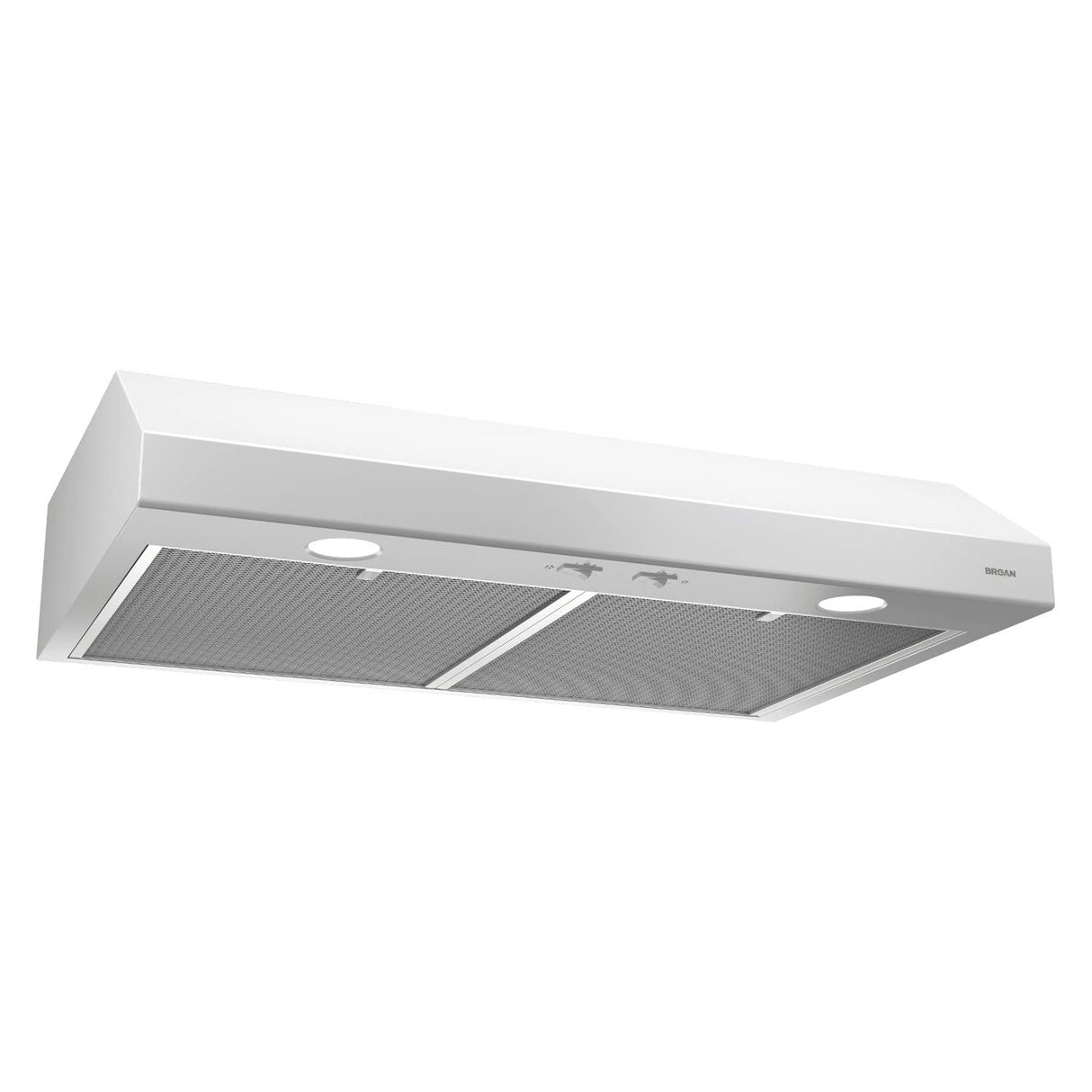 Broan-NuTone BCSD130WW Glacier 30-inch Under-Cabinet 4-Way Convertible Range Hood with 2-Speed Exhaust Fan and Light, 300 Max Blower CFM, White Broan-NuTone