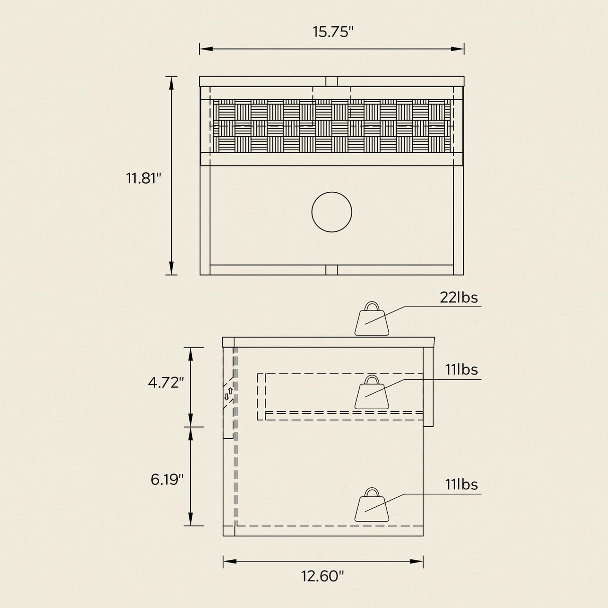 MoomJiee Rattan Floating Nightstands Set of 2, Wall Mounted End Table with Drawer and Open Compartment Modern Wood Bedside Night Stand Storage Cabinet for Bedroom Living Room, Natural Oak MoomJiee