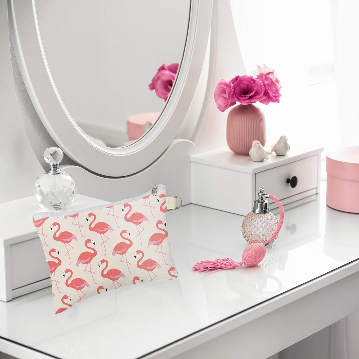 Weewooday Sublimation Blanks Cosmetic Bags Multipurpose DIY Heat Transfer Makeup Bags Toiletry Pouch Iron on Transfer Zipper Canvas Pencil Bag for Multi-functional Travel DIY Craft (24 Pieces) Weewooday