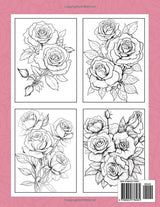 Creative Haven Roses Flowers Coloring Book: Roses Flowers Coloring Page, Elegant Designs to Celebrate Nature's Classics Majosta
