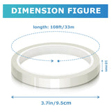 MS WGO High Temperature Tape Heat Tape Heat Resistant Tape Heat Transfer Tape Heat Tape for Sublimation No Residue 10mm X 33m 108ft (Transparent-6 Roll) MS WGO