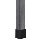 Topeakmart Fir Wood Potting Bench W/Storage Shelf W/Metal Tabletop W/Hook 3 Shelves Potting Table for Outdoor Garden Work Bench Gray Topeakmart