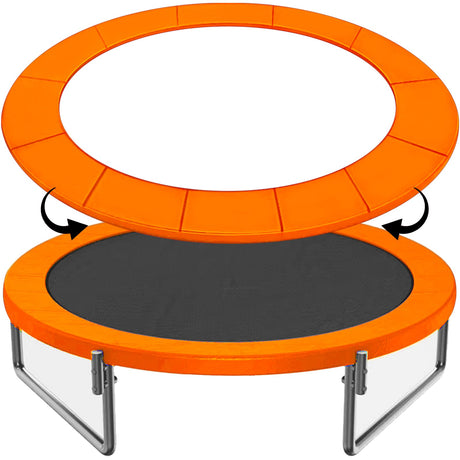 LOYNYE 12FT 14FT 15FT Trampoline Pad Replacement Upgraded Trampoline Spring Cover, Foam Trampoline Safety Padding Round, Waterproof Tear-Resistant, No Holes for Pole LOYNYE