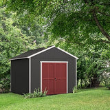 Handy Home Products Rookwood 10x18 Do-It-Yourself Wooden Storage Shed Brown Handy Home Products