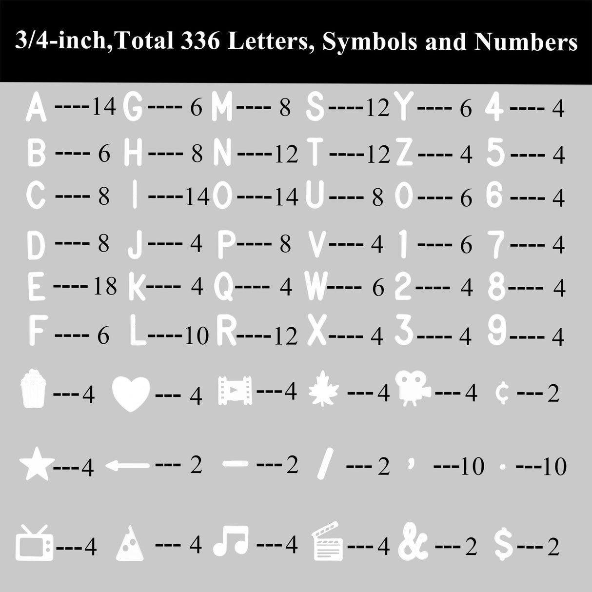 C CRYSTAL LEMON Letter Board, 336 Letters Numbers & Symbols, Felt Letter Board, 10x10 inches, Changeable Wooden Message Board Sign, Wood Frame, Wall Mount, with Display Stand (Black) C CRYSTAL LEMON