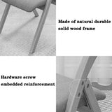 ZRAGEK Folding Chairs with Padded Seats,Home Comfortable Dining Chair Learning Chair, Single Comfortable Backrest Lounge Chair On The Balcony, Portable, Bearing 100kg ZRAGEK
