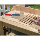 Lehman's Outdoor Gardening Potting Table Workstation, Cypress Wood Lehman's