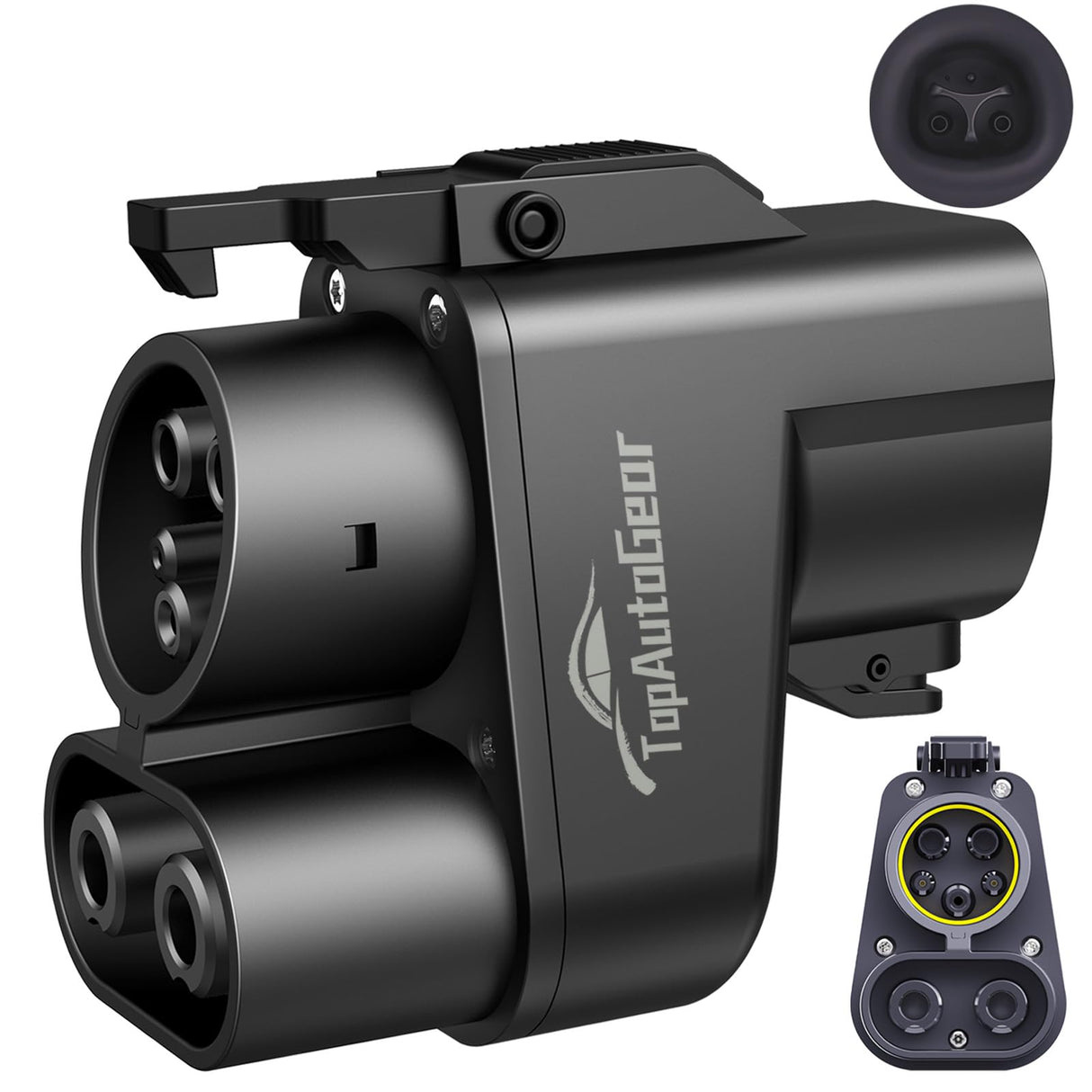 TopAutoGear Tesla Charger Adapter，NACS to CCS Adapter for EV Charging at Tesla Supercharger Stations - Fast DC Charging Tesla to CCS Adapter for Ford,Rivian,GM,Volvo,Polestar and Nissan EVs TopAutoGear