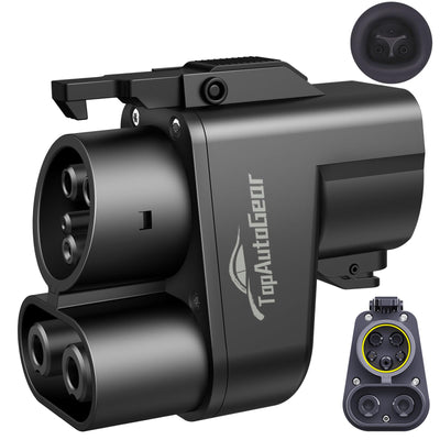 TopAutoGear Tesla Charger Adapter，NACS to CCS Adapter for EV Charging at Tesla Supercharger Stations - Fast DC Charging Tesla to CCS Adapter for Ford,Rivian,GM,Volvo,Polestar and Nissan EVs