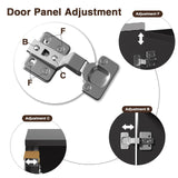Fluted Cabinet with Storage, 2 Doors Sideboard Buffet, Mid Century Modern Accent Cabinet with Adjustable Shelves, Multifunctional Console Table with Storage for Living Room, Kitchen, Entryway FiveWillowise
