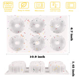 HUAKENER 2 Pcs Mini Bundt Cake Pan, 6-Cavity Fluted Tube Cake Pan, Non-stick Silicone Baking Mold for Cupcakes, Donuts, Muffins, Cornbread, Brownies, Jellies HUAKENER