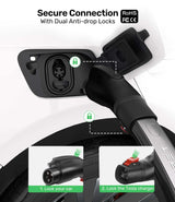 Zanch Tesla to J1772 Adapter, [Military-Grade Quality], Designed for J1772/CCS1 EVs, Max 60A & 250V AC, Compatible with Level 2 Tesla Wall Connector, Mobile Connector, Destination Station - Black Zanch