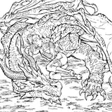 Dragon Riders: A Fantasy Coloring Book (Dover Adult Coloring Books) WoodArtSupply