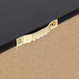 ARRAWIS Black Shot Glass Display Case 18" x13" Solid Wood Wall Mounted Collection Cabinet 28 Slots Small Curio Cabinet Rack (No Door) ARRAWIS