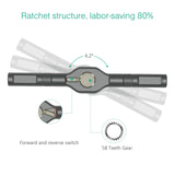 ORIA Ratchet Screwdriver Set, 42 in 1 Magnetic Repair Tool Kit with Rotatable Ratchet Handle, 40 PCS Magnetic Precision Bits, Storage Case for Home Appliances ORIA