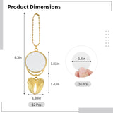 12 PCS Angel Wings Sublimation Keychain Blanks Gold, Double Side Heat Transfer Blanks with Angel Wings Charms, MDF Round Key Rings Blanks for Sublimation DIY Craft OMISTAR