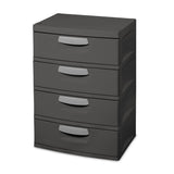 4 Drawer Unit Plastic (Color : Flat Gray) SZXL