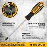 Magnetic Screwdriver Set with Case: 86-Piece Slotted Phillips, Hex, Torx, Precision, Nut Drivers, Driver Bits and Magnetizer, Ergonomic Handle, Ideal for Mechanics and Professionals ELEAD