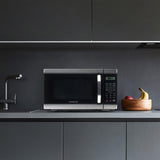 Farberware Countertop Microwave 1000 Watts, 1.1 Cu. Ft. - Microwave Oven With LED Lighting and Child Lock - Perfect for Apartments and Dorms - Easy Clean Stainless Steel Farberware