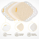 Aboofx Microwave Flower Press Kit, 6.3"x6.3" Quick Dry Flower Pressing Kit with Washable Cloth for Crafts Pressed Flowers and Plant for DIY Art, Preservation for Bookmark Frame Wedding Flowers Drying Aboofx