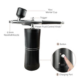 Airbrush,Airbrush kit,Airbrush for Nails, high Pressure, Cordless,Rechargeable,Can be Used for Nail Art, Painting,Skincare, Makeup,Cake Decorating,etc Pautaca