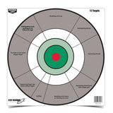 Birchwood Casey 12" Eze-Scorer Handgun Trainer Shoot-Up Brilliant White Paper Targets for Indoor and Outdoor Use, 13 Targets Birchwood Casey