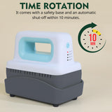 Gimify Hat Press Machine, 4 Heating Levels Mini Heat Press with 3.1"x5.5" Ceramic-Coated Heat Plate, Curved with Safety Base & Auto-Off, Portable Blue Gimify