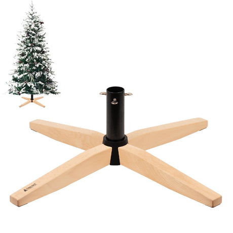 Tree Nest Christmas Tree Stand for Artificial Tree Christmas Base Holder Christmas Tree Holder up to 8ft for Fake Tree Stable for Xmas Tree Decoration (Gentle, Black) Tree Nest