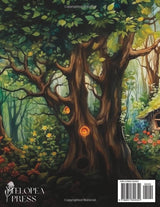 Fantasy Fairy Homes: An Adult Coloring Book of Enchanted Dwellings and Magical Scenes for Relaxation and Stress Relief WoodArtSupply
