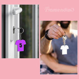 Framendino, 72 Pack Sublimation Blanks Keychain Sports Keychain MDF Double Sided Heat Transfer Football Keychains Framendino