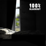 100% Blackout Curtains for Bedroom 39" x 57" Portable Blackout Shades Film No Drill Blackout Curtains Sunblock Window Cover Black Out Curtains for Nursery Dorm Room Office and Travel Windows T Legend