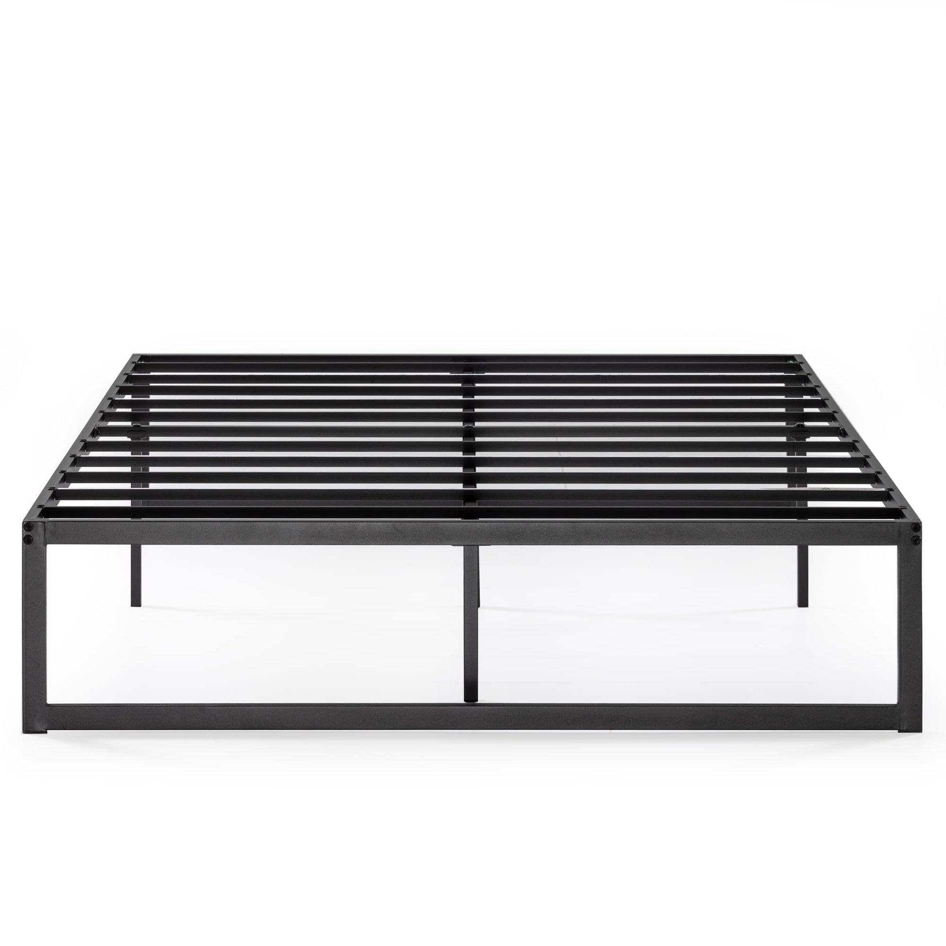 ZINUS Abel Modern Metal Platform Bed Frame with Steel Slat Support - No Box Spring Required, Easy Assembly, Queen - WoodArtSupply