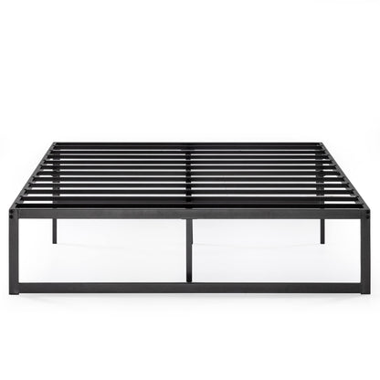 ZINUS Abel Modern Metal Platform Bed Frame with Steel Slat Support - No Box Spring Required, Easy Assembly, Queen - WoodArtSupply