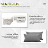 Lviden 4 Piece Wicker Patio Furniture Sets Outdoor Conversation Set PE Rattan Sectional Sofa Couch with Fire Pit Table and Grey Cushions Lviden