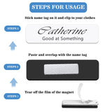 Magnetic Name Tags, 20-Pack Engravable Name Badge with Magnetic Backing, Reusable Name Tags(1" X 3") EcjoyHub