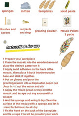 DIY Mosaic Kit for Adults & Kids – Feather, Bird, Cat & Heart Designs – Christmas Gift Arts and Crafts Kit with Grout & Tools – Easy Mosaic Craft for Beginners (Angel) TATREBCRE