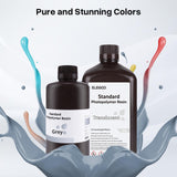 ELEGOO Standard LCD 3D Printer Resin, Fast UV-Curing 3D 405nm UV Resin Photopolymer Resin for High Precision Rapid LCD 3D Printing Translucent 2000G ELEGOO