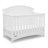 Delta Children Simmons Kids SlumberTime Emma 4-in-1 Convertible Baby Crib N More - Greenguard Gold Certified, Bianca White Delta Children