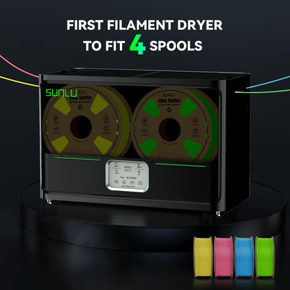 2024 Sunlu Official Filament Dryer Box S4, Upgrade 4-Spool Filament Dehydrator with Temperature Compensation/Fast Heating/Automatic Moisture Control, for PLA TPU PETG ABS Nylon PA Filaments - WoodArtSupply